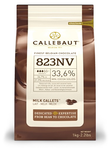 Callebaut Milk Chocolate Pistoles 2.5kg