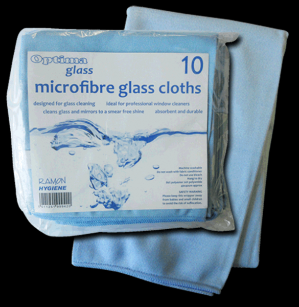 Blue Microfibre Cloths x 10