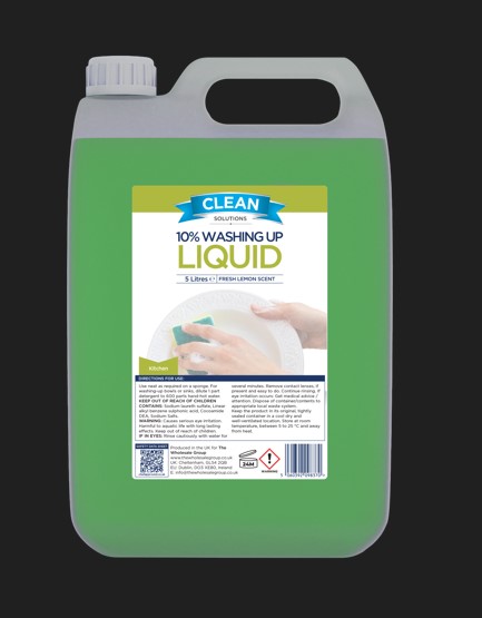 Clean Solutions 10% Washing Up Liquid 5ltr