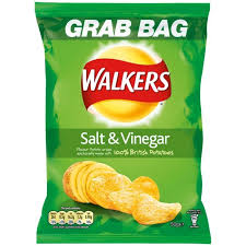 Walkers Grab Bag Salt & Vinegar Crisps 32 x 50g
