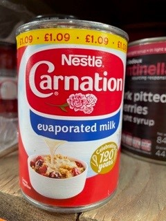 Carnation Evaporated Milk 119p 410g