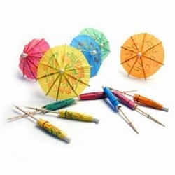 Plastico Cocktail Parasols x 144