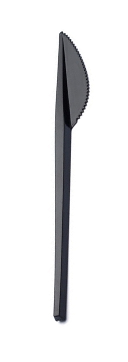 Dispo Black Plastic Knives x 100