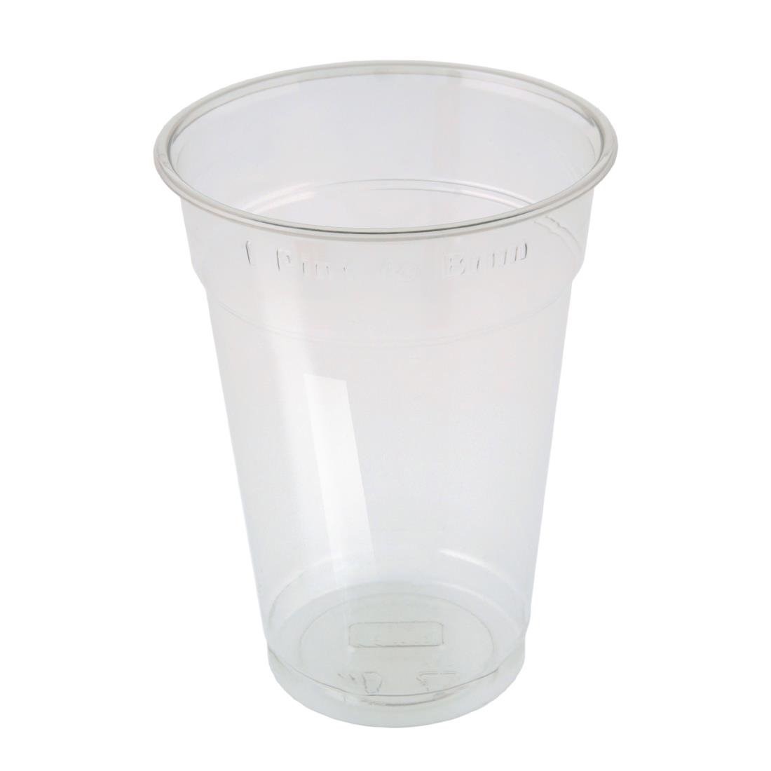 Disposable Pint Glasses Fill To Brim x 50