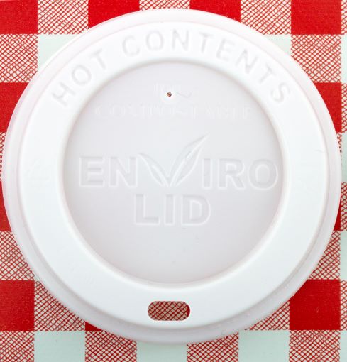 100% Compostable 8oz Coffee Cups Lids x 100