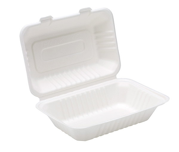 Bagasse Lunch Box 9 x 6  x 125