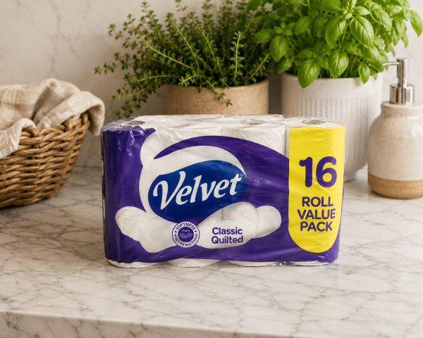 Velvet Toilet Rolls 16 Pack
