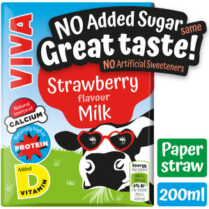 Viva Milkshake Carton Strawberry 27 x 200ml