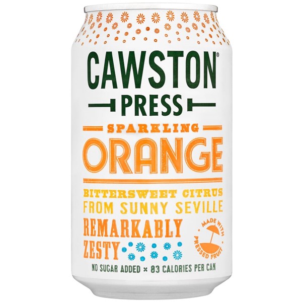 Cawston Press Sparkling Orange Cans 24 x 330ml