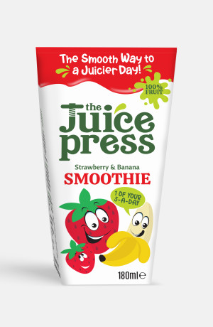 Juice Press Strawberry & Banana Smoothie 24x180ml