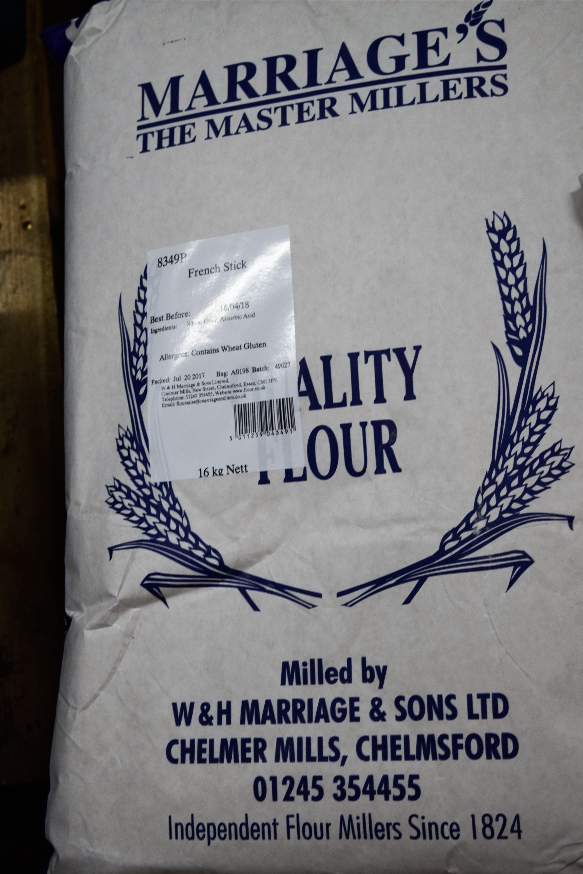Marriages French Bread Flour 16kg