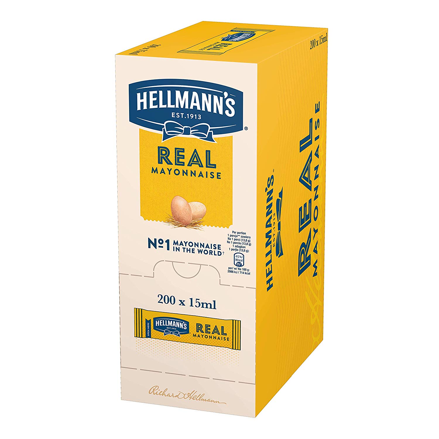 Hellmanns Mayonnaise Sachets 198 x 10ml
