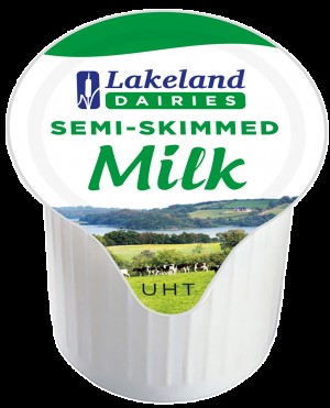 Lakeland UHT Semi Skimmed Milk Portions 120s