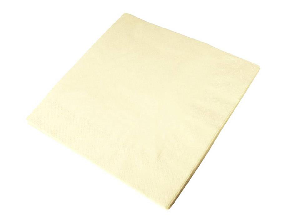 Cream Napkins33cm 2Ply x100 Housekeeping Disposables Napkins
