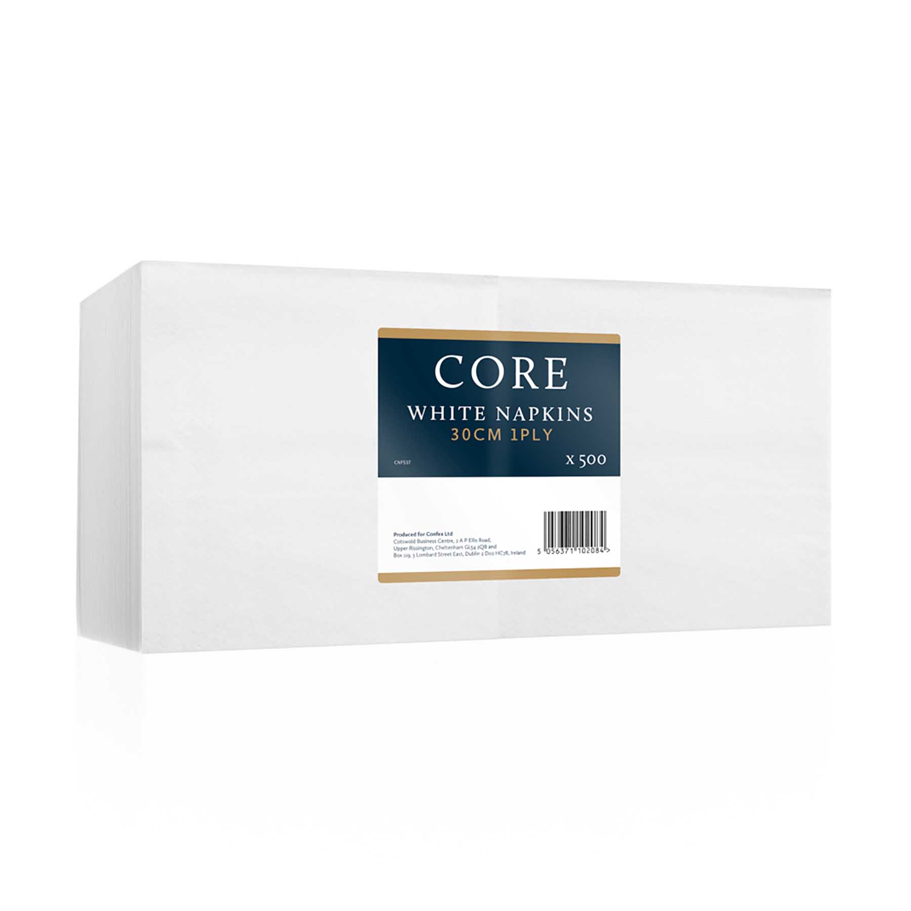 Core 30cm 1Ply White Napkins x 500