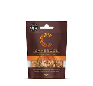 Cambrook Caramelised Sesame Peanuts 12 x 45g