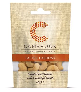 Cambrook Salted Cashew Nuts 24 x 45g