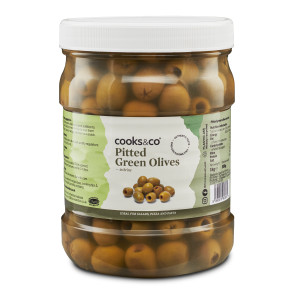 Cooks & Co Pitted Green Olives 1kg