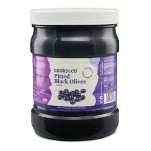 Cooks & Co Pitted Black Olives 1kg