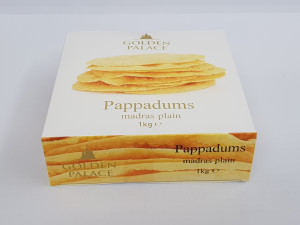 Golden Palace Madras Plain Pappadums 1kg