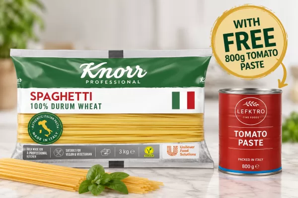 Knorr Spaghetti 3kg + Tomato Puree 800g