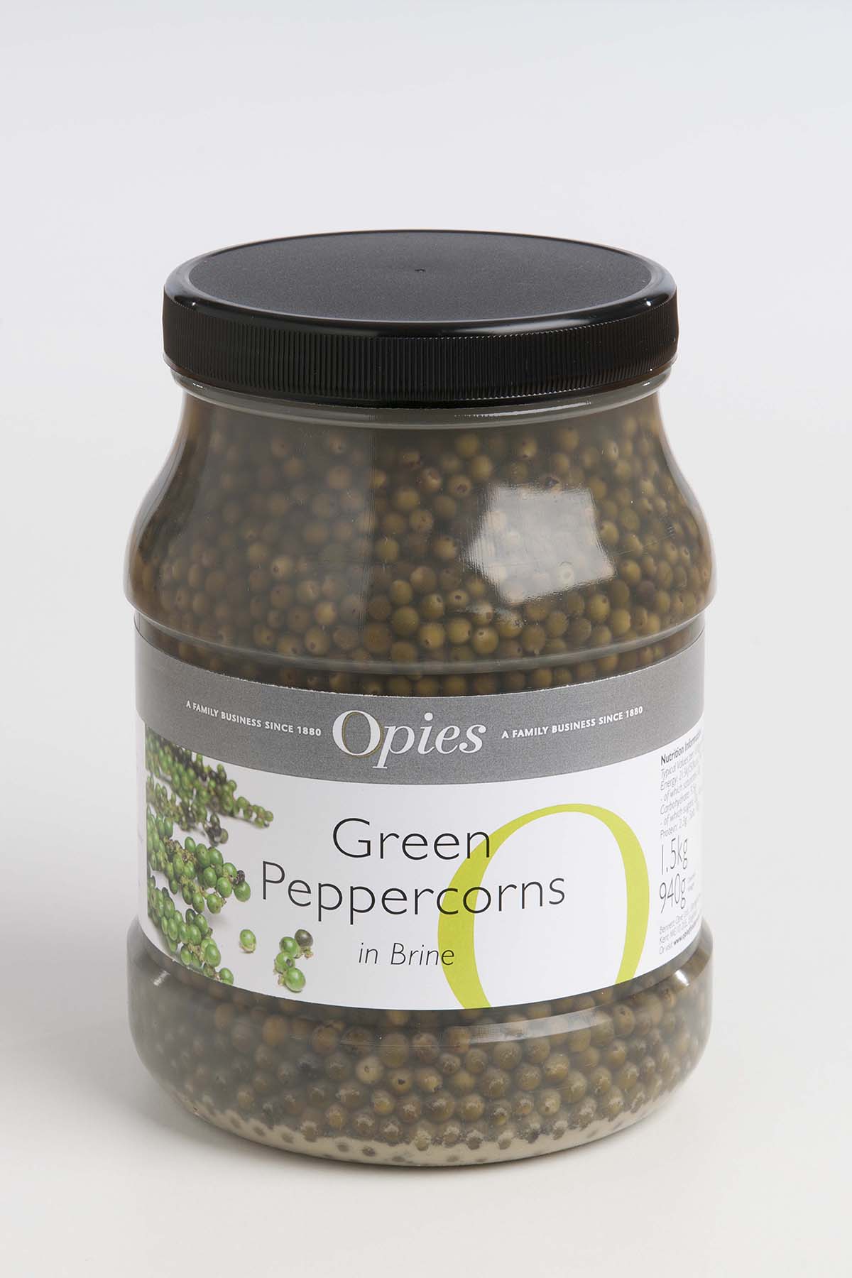 Opies Green Peppercorns in Brine 1.5kg