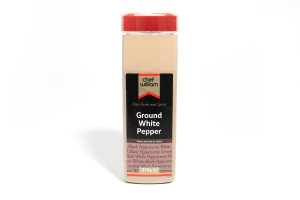 Chef William Ground White Pepper 525g
