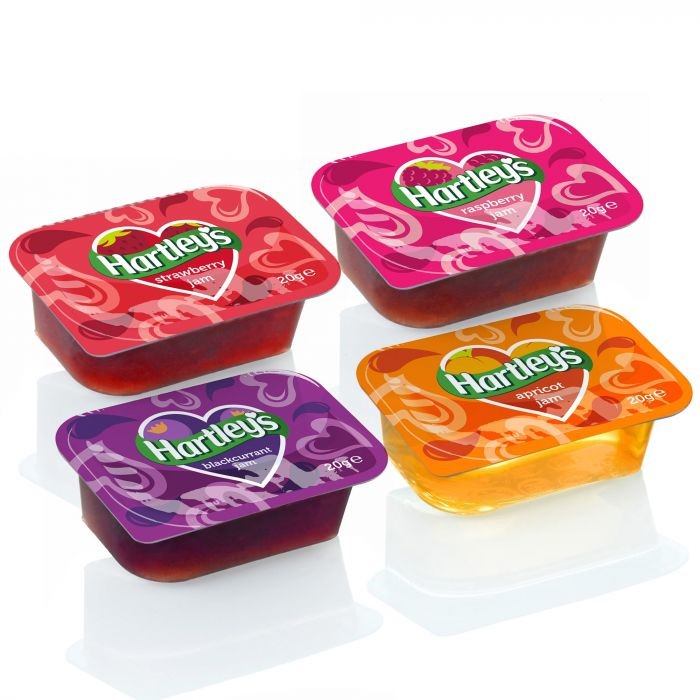 Hartleys Assorted Jam Portions x 100