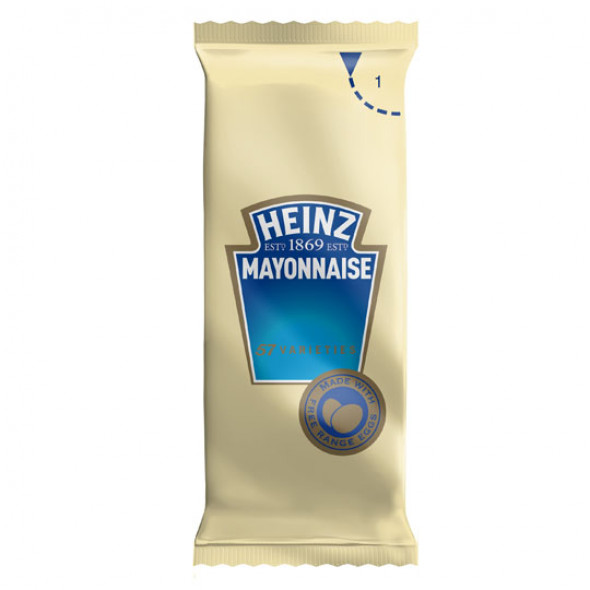 Heinz Mayonnaise Sachets 200 x Sachet Provisions Sauces Sachets & Portions