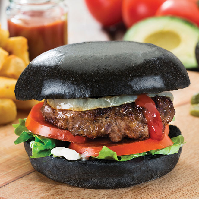 Wholesale Charcoal Brioche Buns 72 x 75g ZBR153