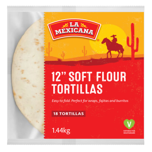 La Mexicana Wheat Flour Tortilla 12 x 72