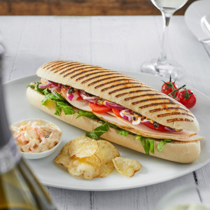 Chef Assured Bar Marked Panini 30 x 135g