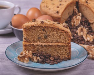 Core Coffee & Walnut Cake p/p 14