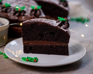 Christmas Chocolate Fudge Cake 14 Portion