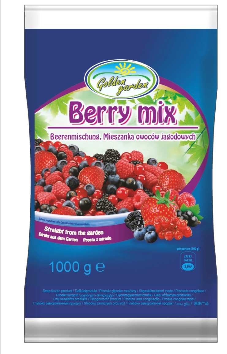 Golden Garden Fruit Berry Mix Frozen 1kg