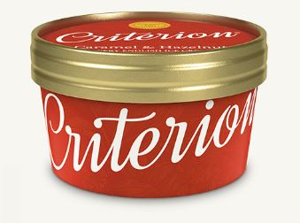 Criterion Sea Salted Caramel Ice Cream Tubs 18 x 130ml