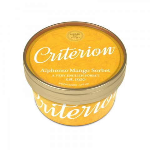 Criterion Alphonso Mango Sorbet Tubs 18 x 130ml