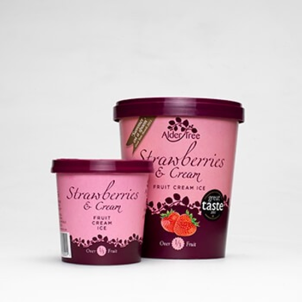 Alder Tree Strawberry Ice Cream 12 x 125ml