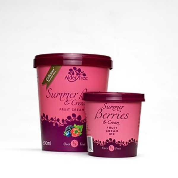 Alder Tree Summer Berries Ice Cream 12 x 125ml