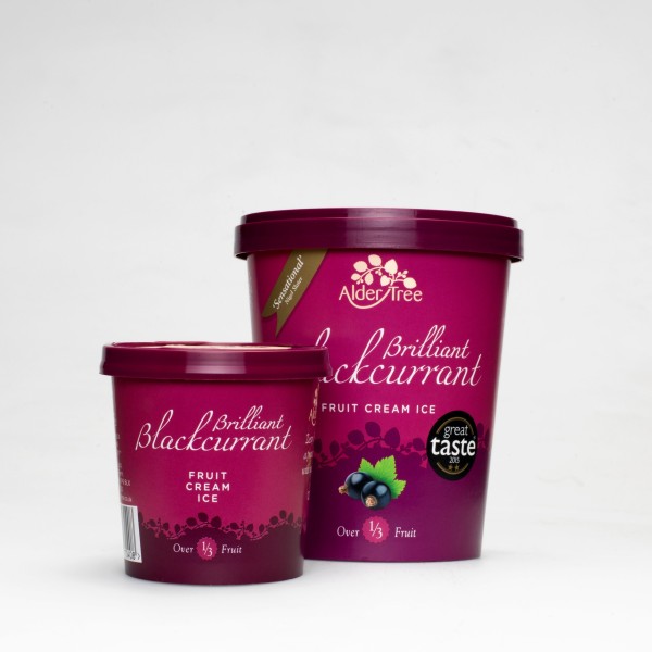 Alder Tree Blackcurrant Ice Cream 12 x 125ml