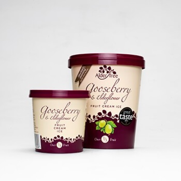 Alder Tree Gooseberry & Elderflower Ice Cream 12 x 125ml