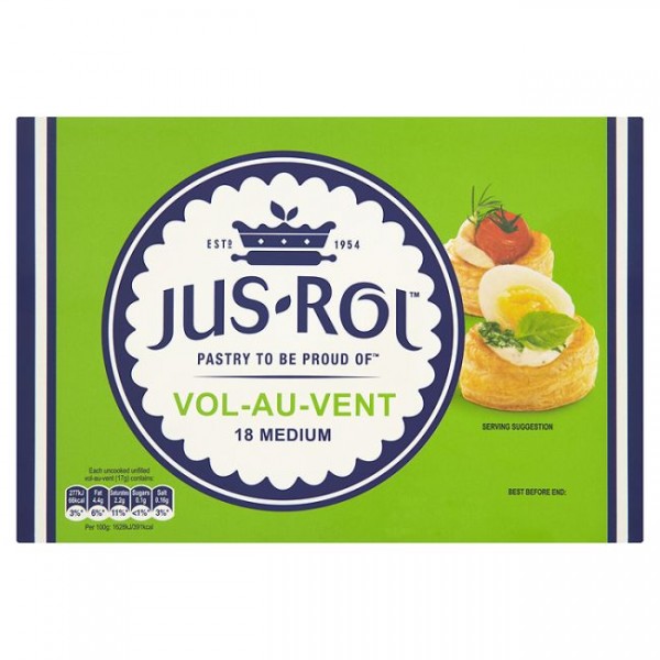 Vol au Vents Medium x 18 Frozen Pastry Vol au Vents Medium x 18 Frozen Pastry