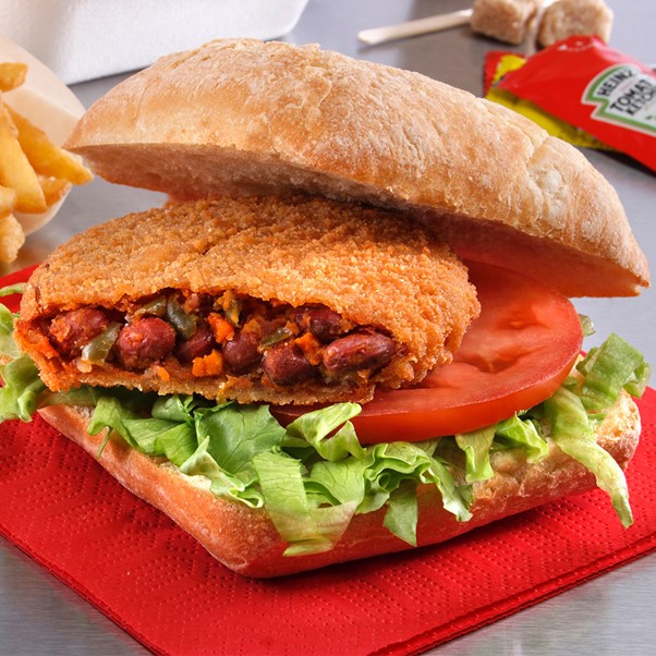 Katerveg Frozen Vegan Spicy Bean Burgers 24 x 100g