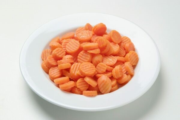 Sliced Fluted Carrots Frozen 1kg